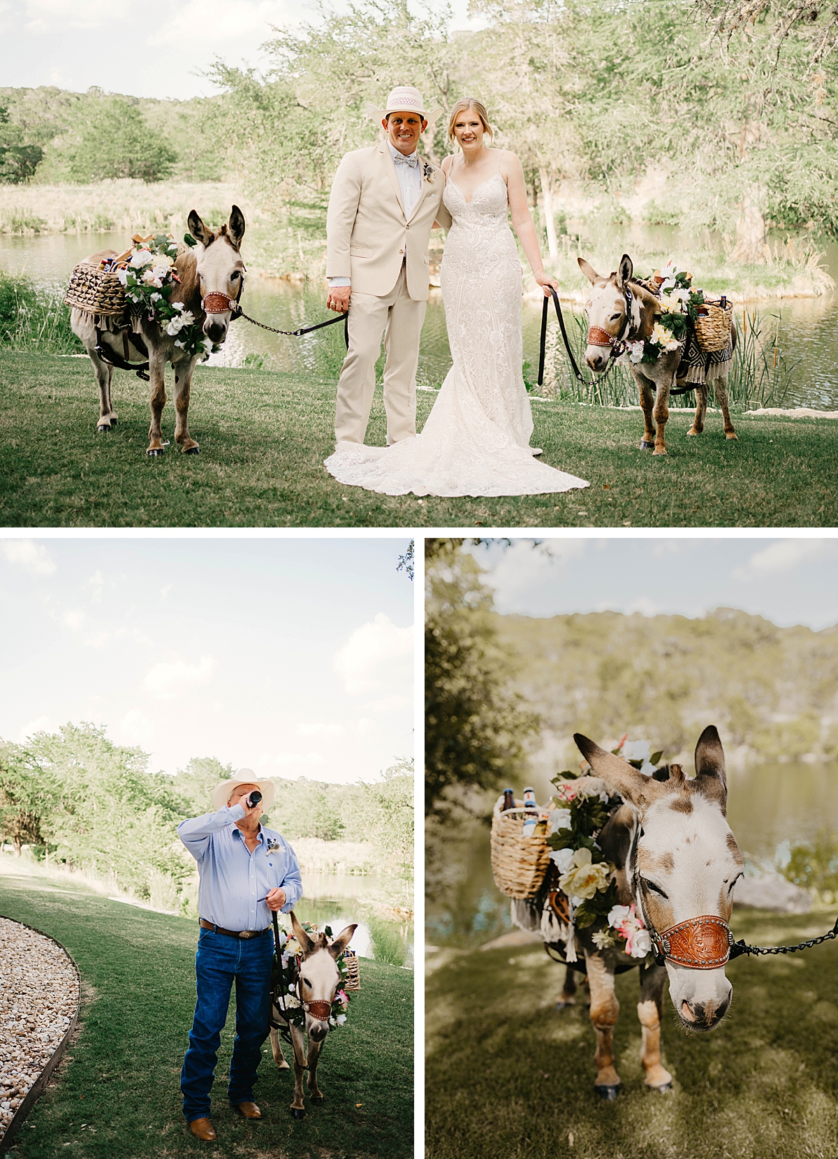 Beer Burros at Wedding | High Pines Media | Texas Hill Country Wedding Photographer | The Preserve at Canyon Lake | wedding ideas for summer, classic wedding, wedding details | via highpinesmedia.com